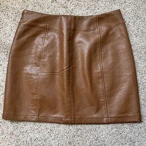 BluIvy faux leather mini skirt